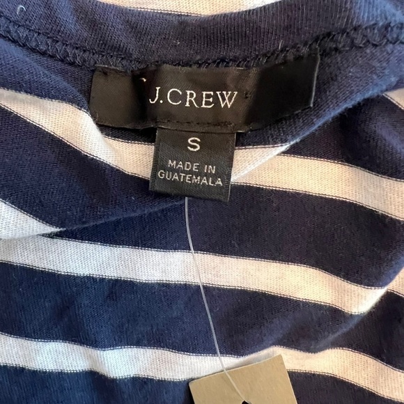 J. Crew - NWT Knit Cutaway Mini Striped Nautical Preppy Casual Dress Sz S - Picture 7 of 8